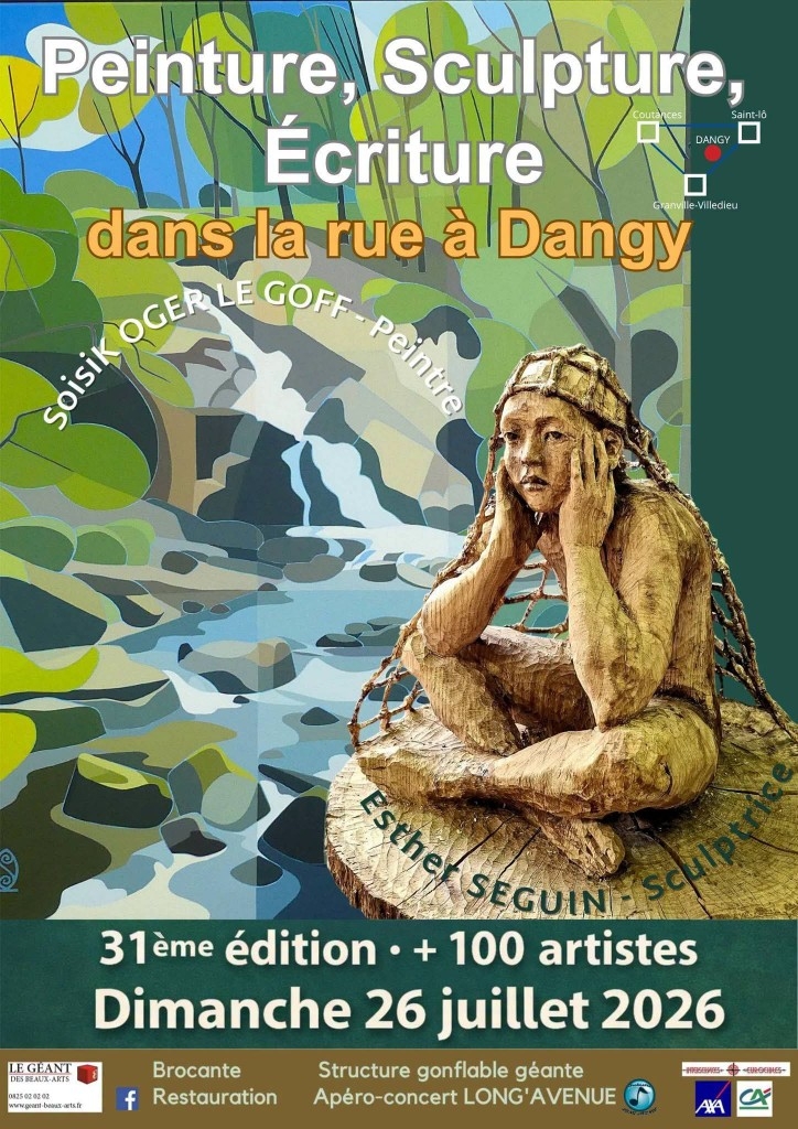 Peinture, sculpture, écriture dans la rue à DANGY (50)